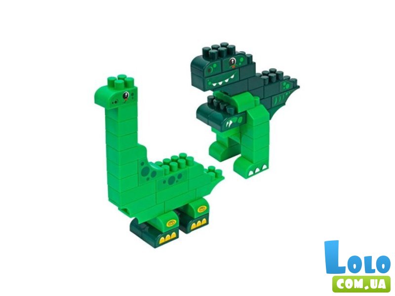 Конструктор Парк Динозавров с наклейками, ТехноК (2222), 190 дет.