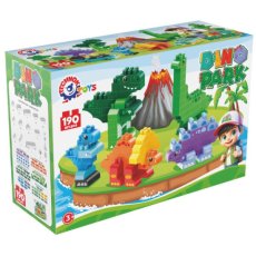 Конструктор Парк Динозавров с наклейками, ТехноК (2222), 190 дет.