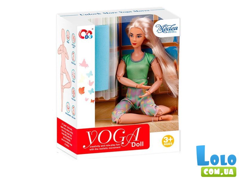 Кукла йогиня с ковриком