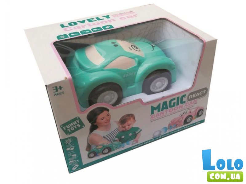 Машина со светом и звуком Magic React (зеленая)