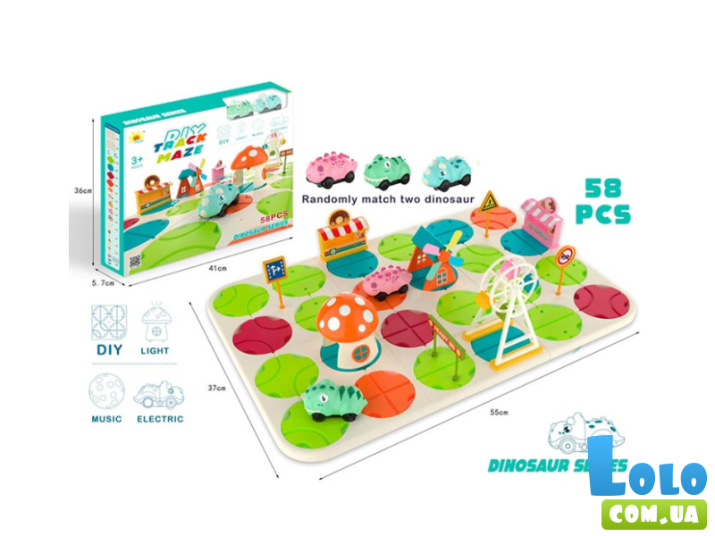 Настольная игра Строительство дороги: Дино-лабиринт