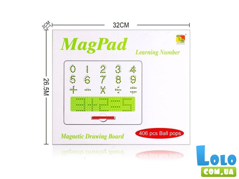 Магнитная доска обучающая с цифрами