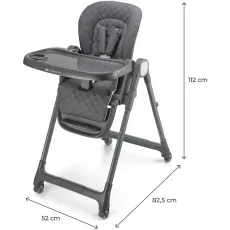 Стульчик для кормления Tulo, Kinderkraft (grey)