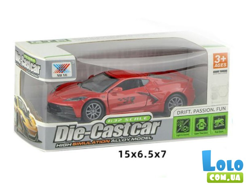 Машина металлическая инерционная гоночная (в ассортименте)