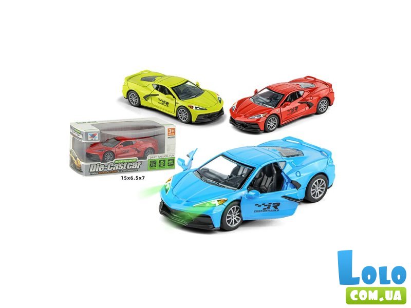 Машина металлическая инерционная гоночная (в ассортименте)