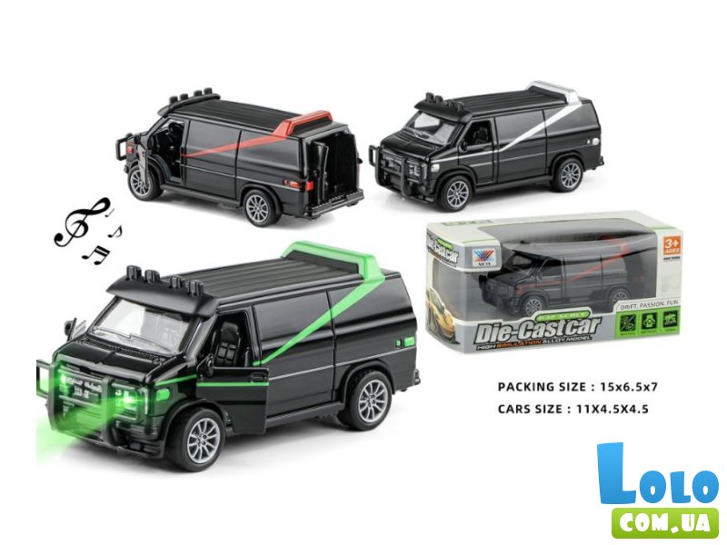 Фургон металлический инерционный (в ассортименте)