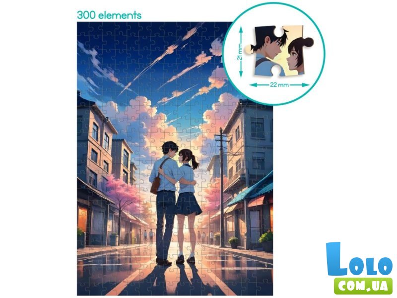 Пазл Теплые объятия Anime, DoDo, 300 эл.