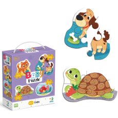 Пазлы 4 в 1 Домашние животные Baby puzzle, DoDo, 2-3-4-4 эл.