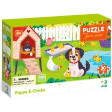 Пазл Песик и цыплята, DoDo, 30 эл.