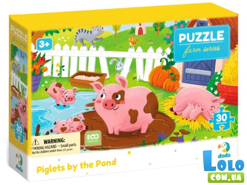 Пазл Поросята у пруда, DoDo, 30 эл.
