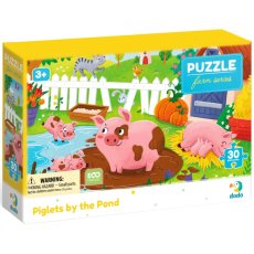 Пазл Поросята у пруда, DoDo, 30 эл.