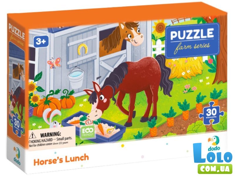 Пазл Обед для лошадки, DoDo, 30 эл.