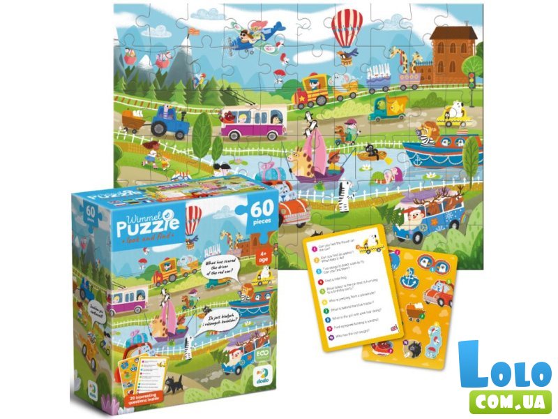 Виммельпазл Чудо-транспорт, Dodo, 60 эл.