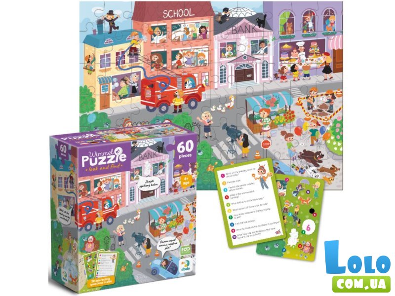 Виммельпазл Городок профессий, Dodo, 60 эл.