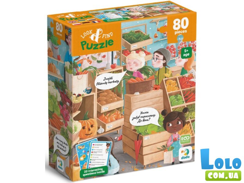 Пазл Дары осени Ищи и находи, DoDo, 80 эл.