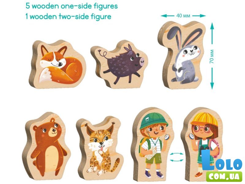 Пазл Кто живет в лесу, DoDo, 16 эл.