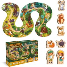 Пазл Кто живет в лесу, DoDo, 16 эл.