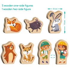 Пазл Кто живет в лесу, DoDo, 16 эл.