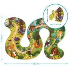 Пазл Кто живет в лесу, DoDo, 16 эл.