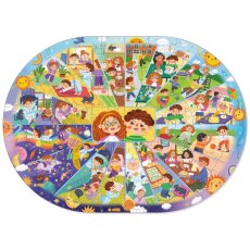 Пазл Распорядок дня, DoDo, 100 эл.