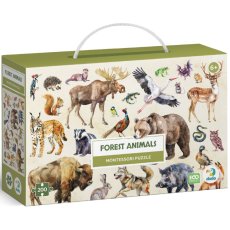 Пазл Лесные животные Монтессори, DoDo, 200 эл.