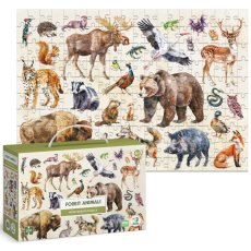 Пазл Лесные животные Монтессори, DoDo, 200 эл.