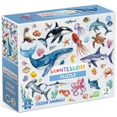Пазл Океанические животные Монтессори, DoDo, 200 эл.