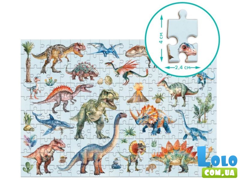 Пазл Динозавры Монтессори, DoDo, 200 эл.
