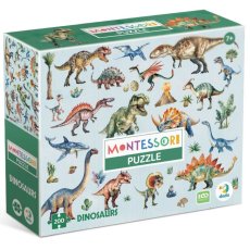 Пазл Динозавры Монтессори, DoDo, 200 эл.