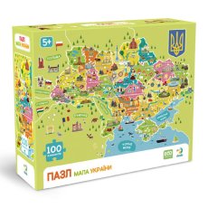Пазл Карта Украины, DoDo, 100 эл.