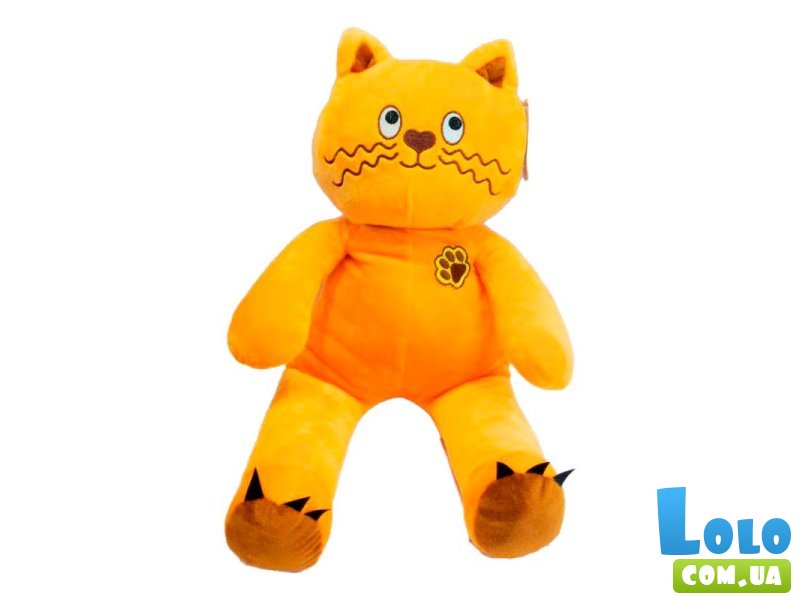 Мягкая игрушка Кот Лапчик, 50 см (оранжевый)