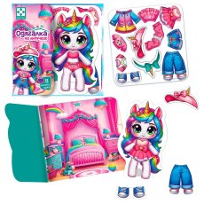 Настольная игра одевалка на липучках Единорожка, Vladi Toys