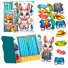 Настольная игра одевалка на липучках Зайка, Vladi Toys