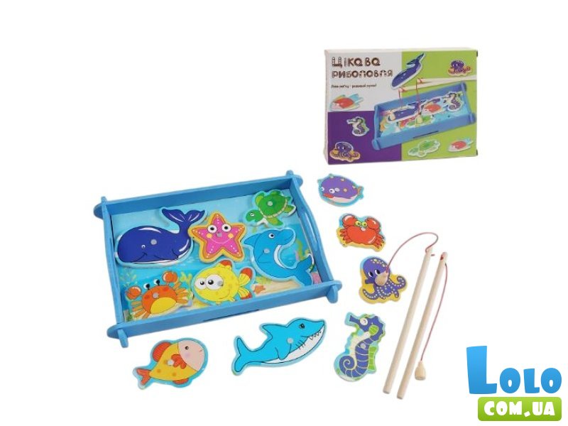 Деревянная игрушка Магнитная рыбалка, WToys