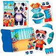 Настольная игра одевалка на липучках Панда, Vladi Toys