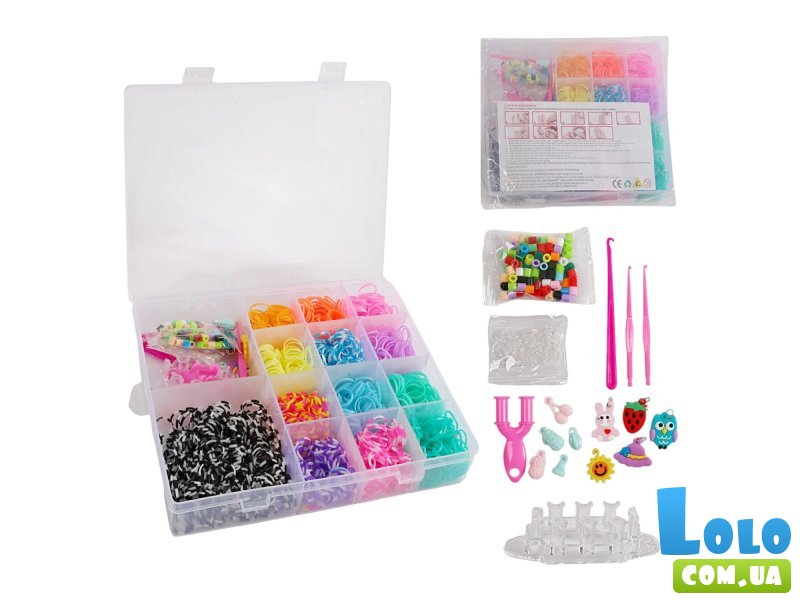 Набор резиночек для плетения с фурнитурой