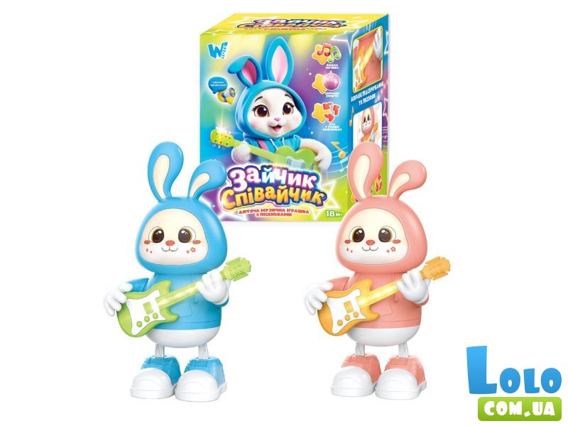 Музыкальная игрушка Зайчик Певун, WToys (в ассортименте)
