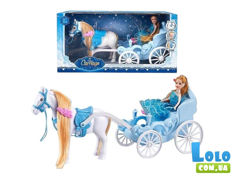 Набор кукла с лошадью и каретой