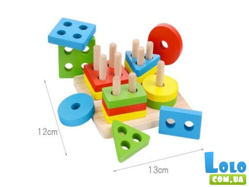 Деревянная игрушка сортер Геометрические фигуры