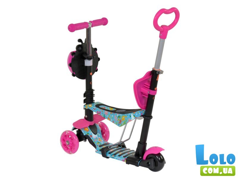 Самокат 5 в 1 Best Scooter с родительской ручкой