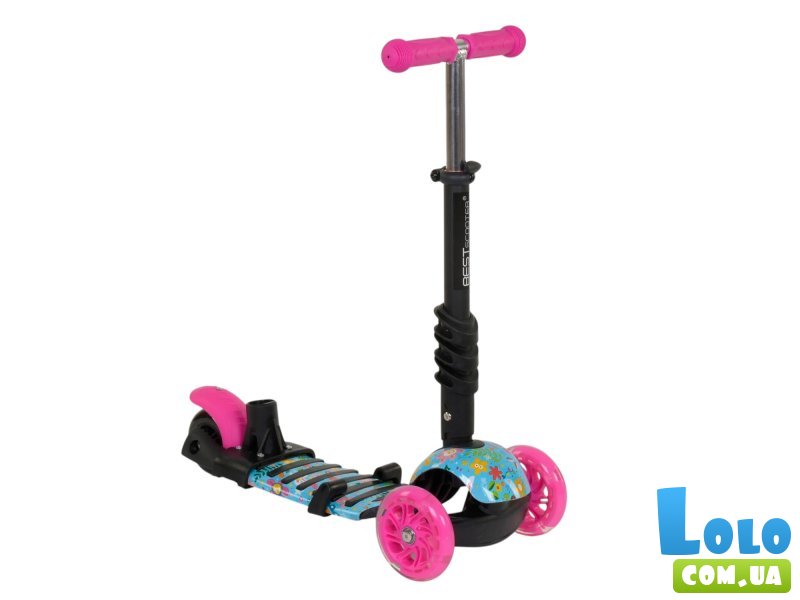 Самокат 5 в 1 Best Scooter с родительской ручкой