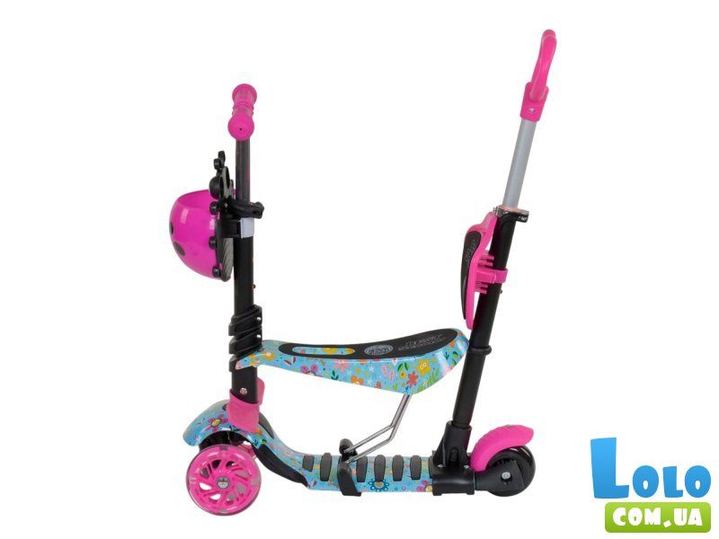 Самокат 5 в 1 Best Scooter с родительской ручкой