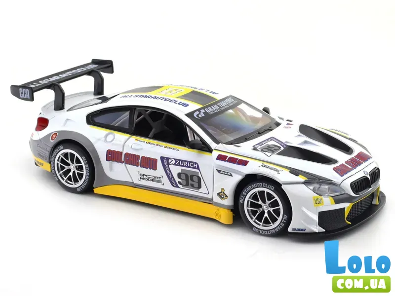 Машина металлическая BMW M6 GT3, Автопром