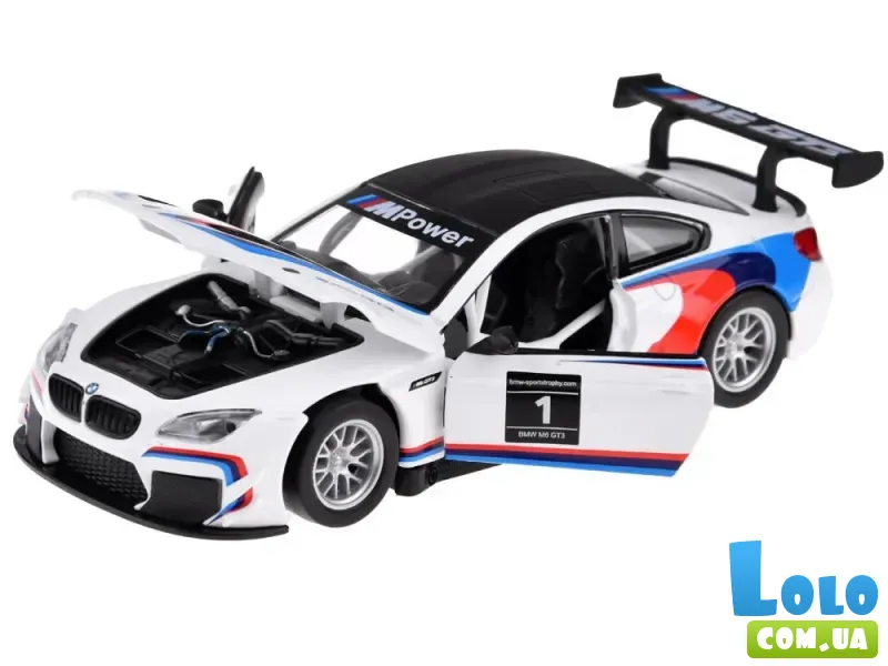 Машина металлическая BMW M6 GT3, Автопром