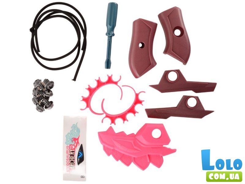 Арбалет с мягкими патронами Динозавр Стегозавр, DIY TOYS