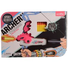 Арбалет с мягкими патронами Динозавр Стегозавр, DIY TOYS
