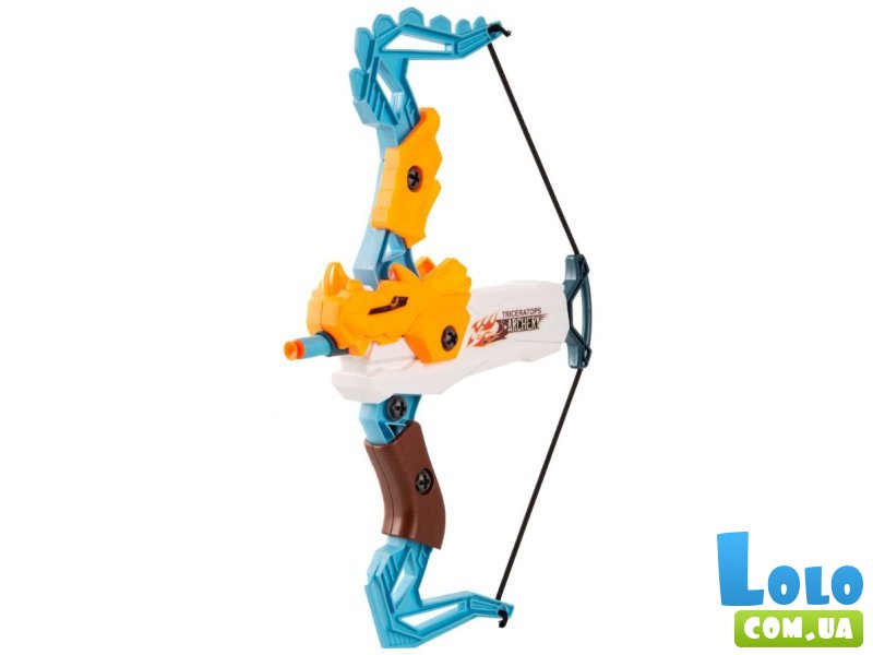 Арбалет с мягкими патронами Динозавр Трицератопс, DIY TOYS