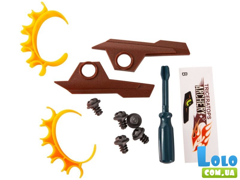 Арбалет с мягкими патронами Динозавр Трицератопс, DIY TOYS