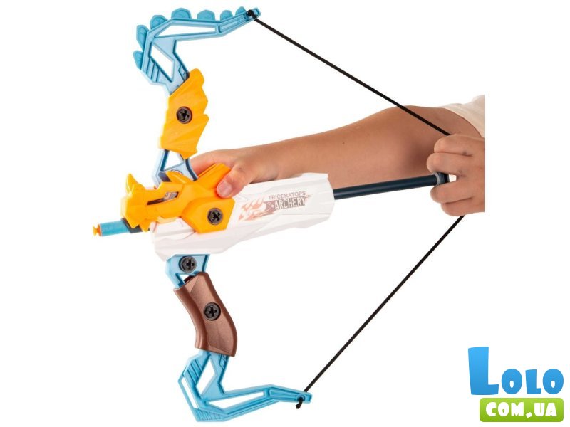Арбалет с мягкими патронами Динозавр Трицератопс, DIY TOYS