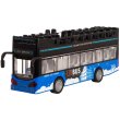 Автобус городской двухэтажный инерционный, DIY TOYS (синий)